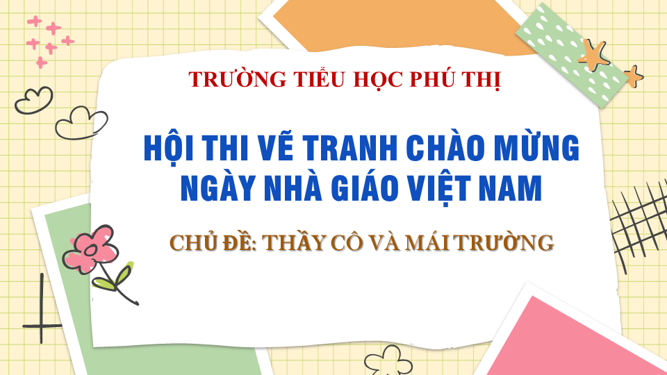 Hội thi vẽ tranh chào mừng ngày nhà giáo việt nam 20/11 